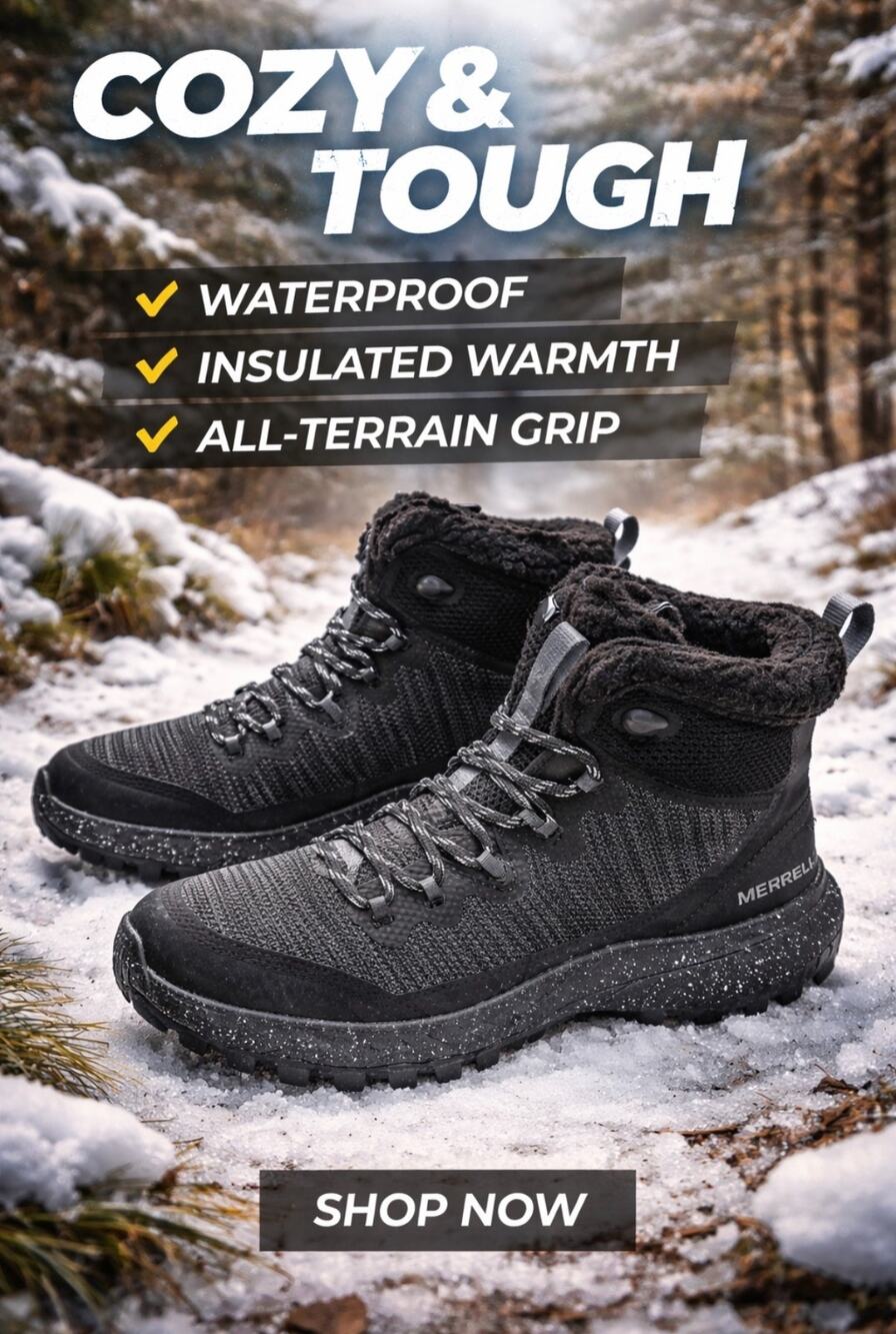 Merrell Bravada Knit Bluff Polar Waterproof Hiking Boots Size 10 Women's
